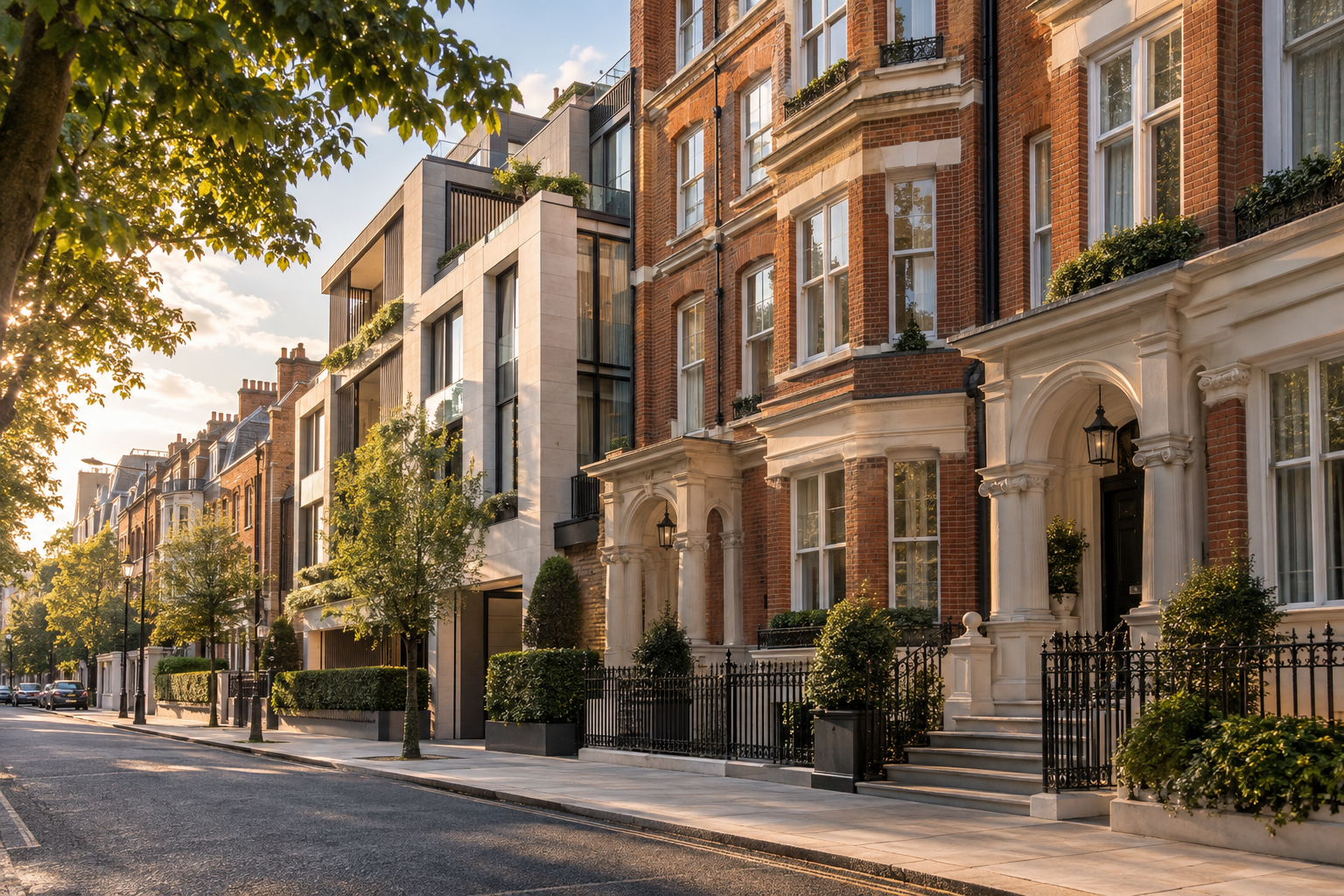 Elegant London residential architecture